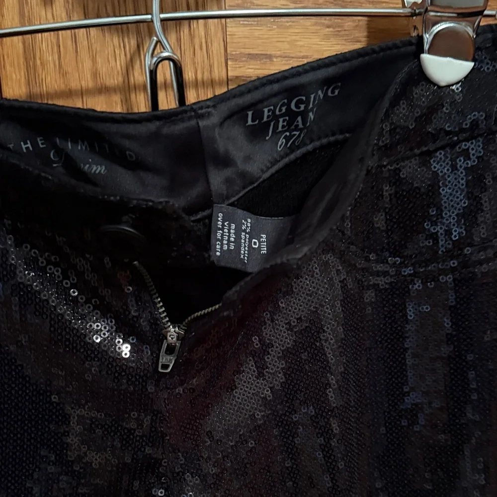 The Limited Black Sequin Skinny Jeans - Picture 5 of 6